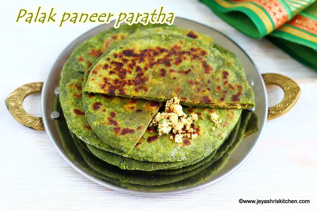 Palak paneer paratha