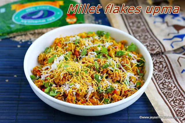 Millet flakes upma