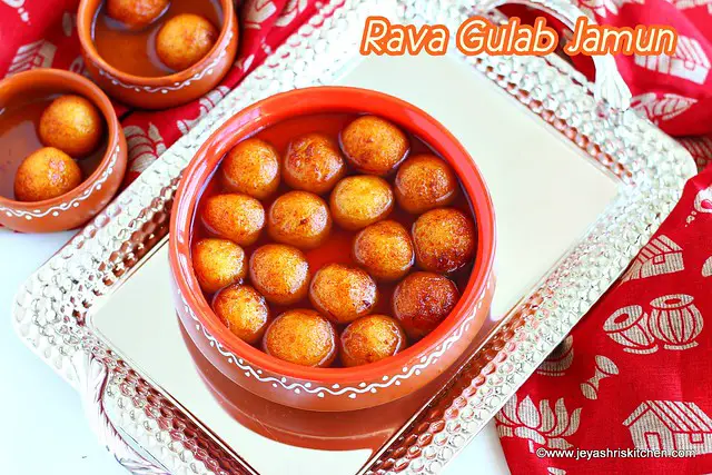 Rava Gulab jamun