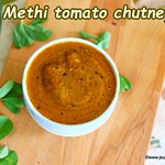 Methi leaves tomato chutney=