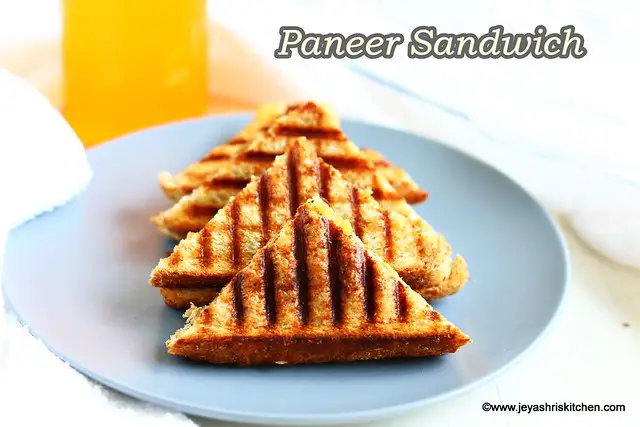 Paneer sandwich recipe