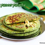 Palak paneer paratha