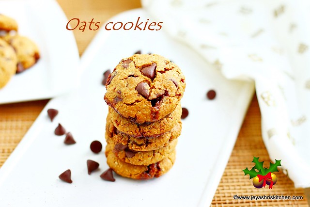 Oats choco chip cookies