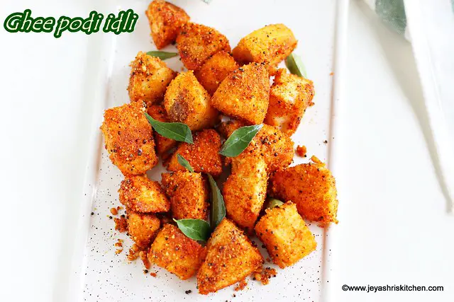 Ghee podi idli