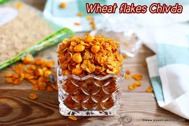 Wheat flakes chivda recipe