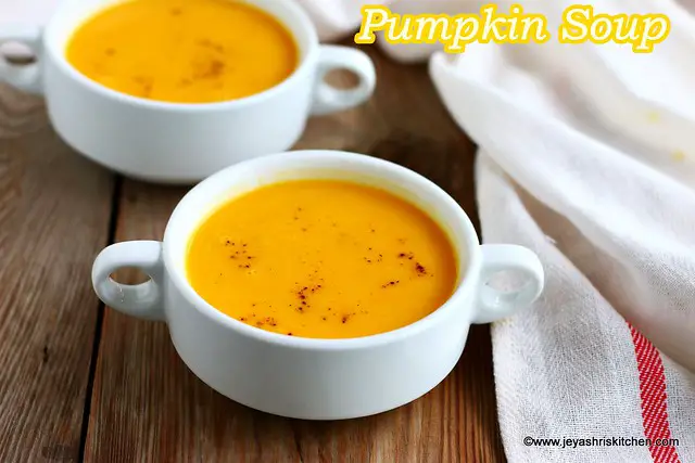 Carrot pumpkin soup