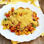 Spicy corn chaat