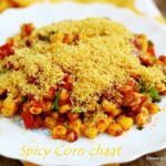 Spicy corn chaat