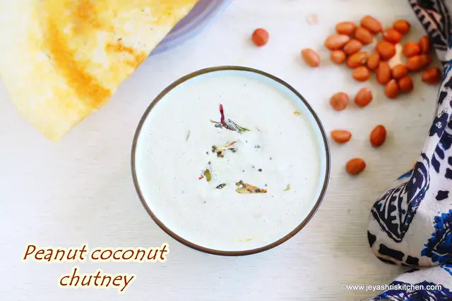 Coconut peanut chutney