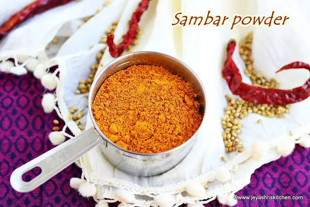 Home made sambar masala