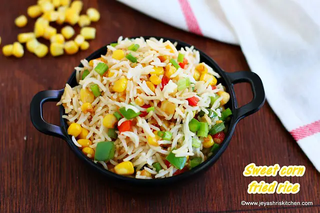 Sweet corn fried rice