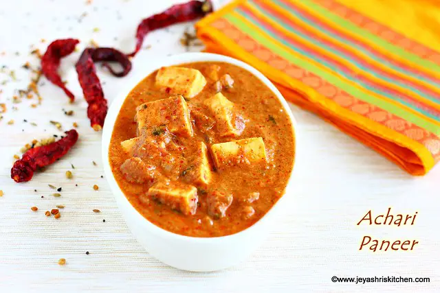 Achari paneer