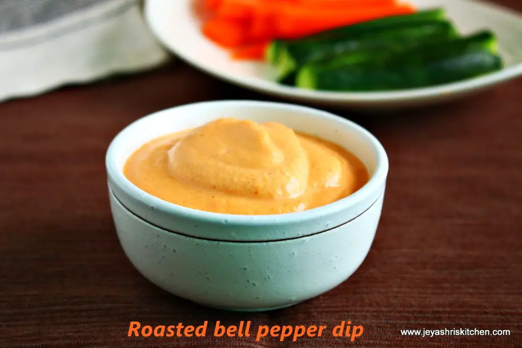 Roasted bell pepper dip