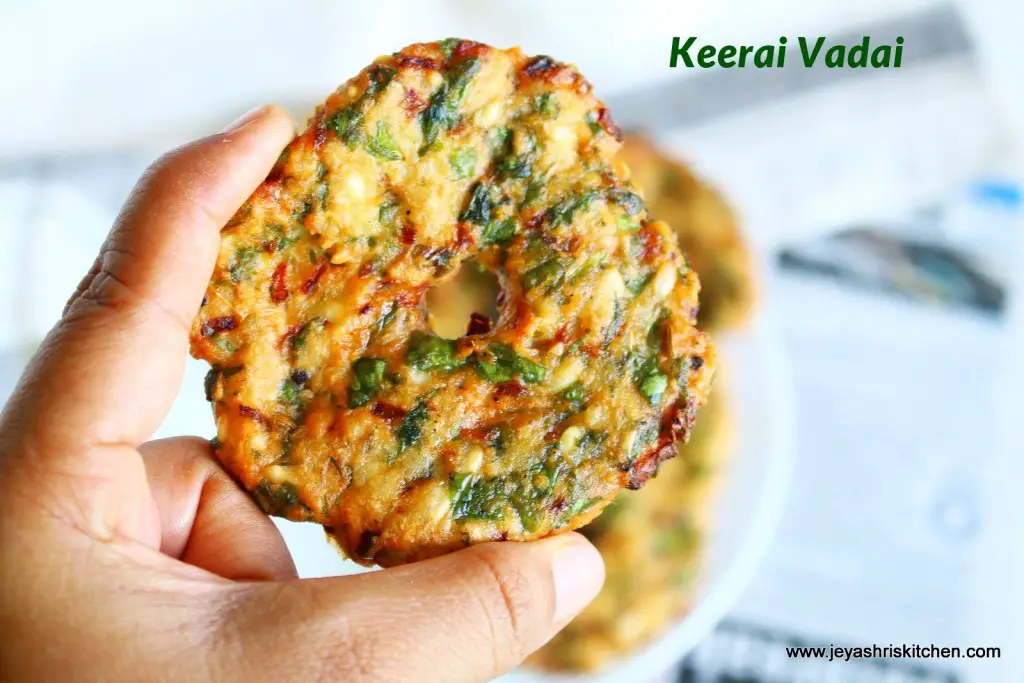 Keerai Vadai recipe