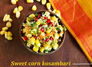 Sweet corn kosambari Sweet corn kosambari
