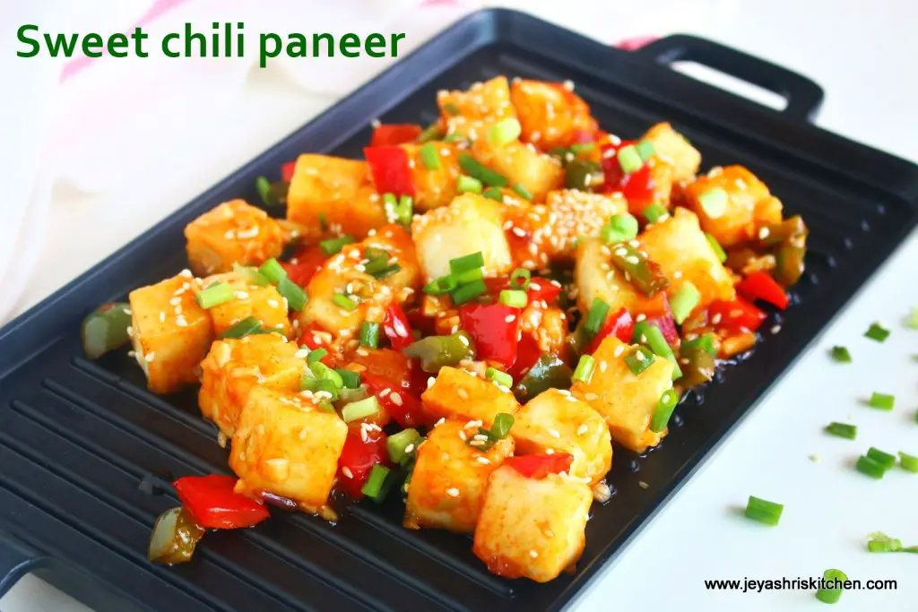 Sweet chili paneer