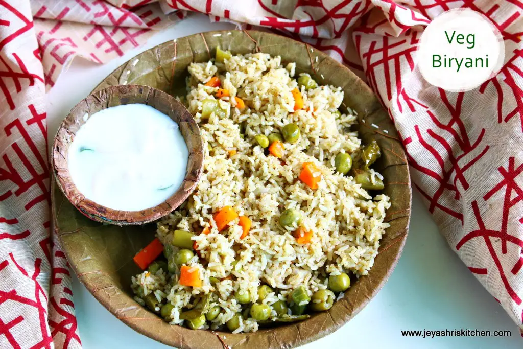 Seeraga Samba veg biryani