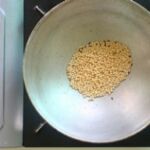 Roast the flax seeds