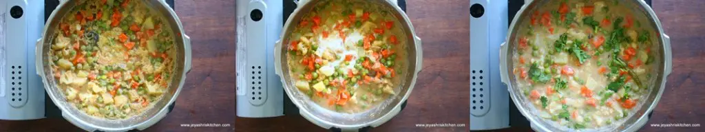 Veg kurma with coconut milk