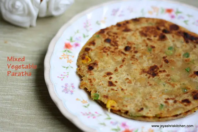 mixed veg paratha