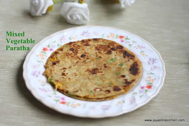 mixed veg paratha