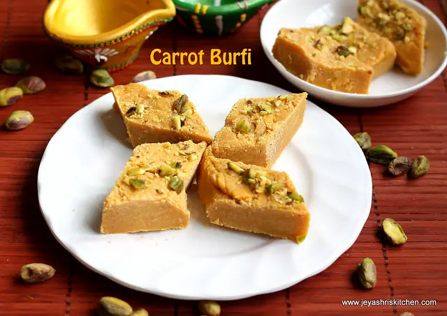 Burfi - with-carrot