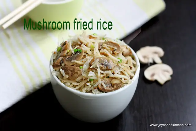 mushroom fried rice