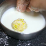 dipped in milk