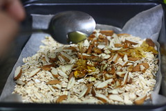 Honey+oil+oats+almonds