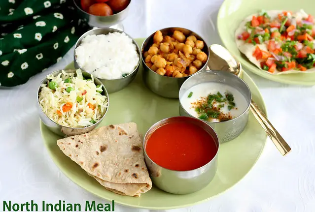 North indian meal