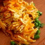 Cut orange peel