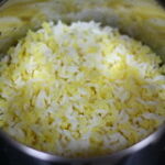 cooked rice and dal