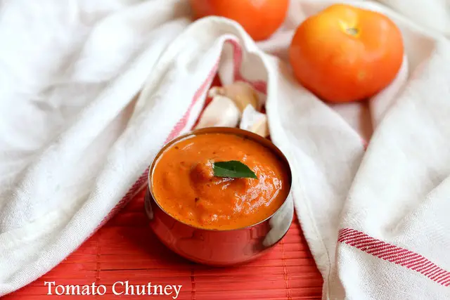Tomato garlic chutney