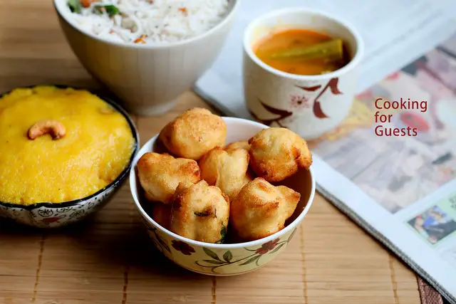 Mysore bonda-paal kesari- thengai sevai