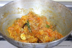 Onion tomato mixture