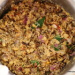 mixed with onion