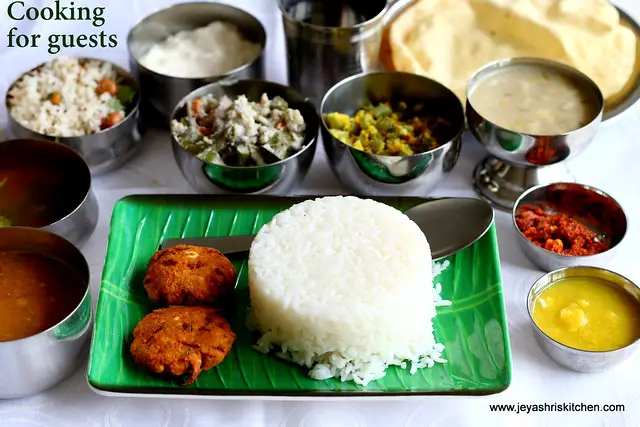 Traditional tamilnadu meals