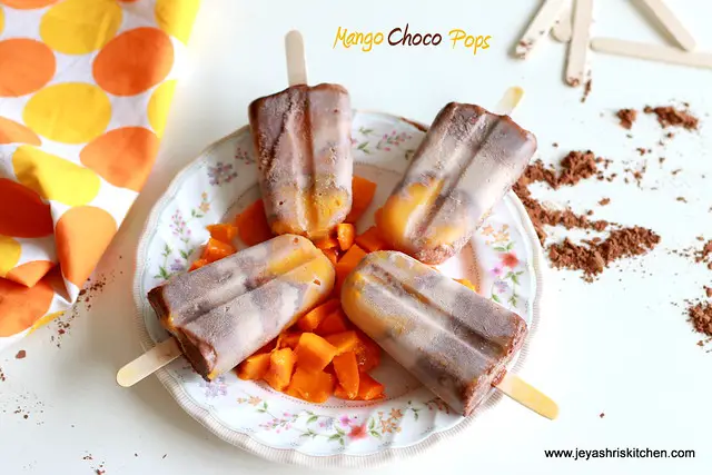 Mango-choco -pops