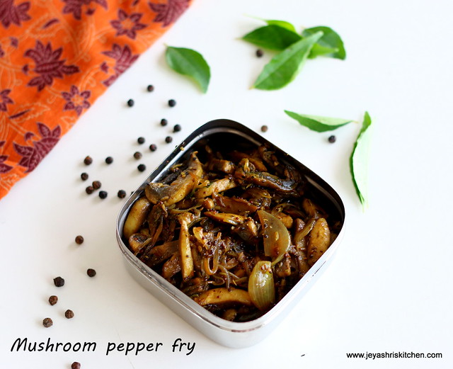 Mushroom-pepper-fry