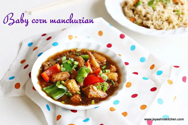 Baby -corn-manchurian