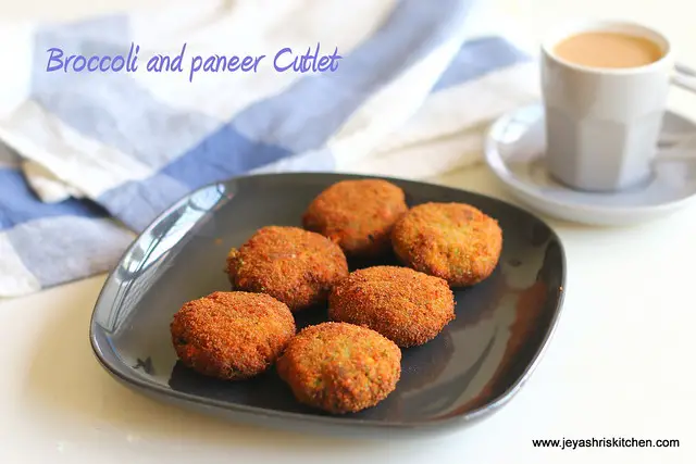 Broccoli-paneer-cutlet