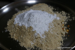 atta+sugar powder