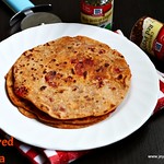 Pizza flavored paratha