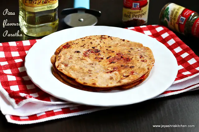 Pizza-flavoured -paratha