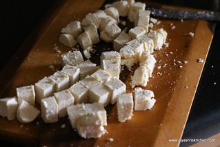 Paneer-cubes