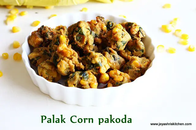 Corn-palak-pakora