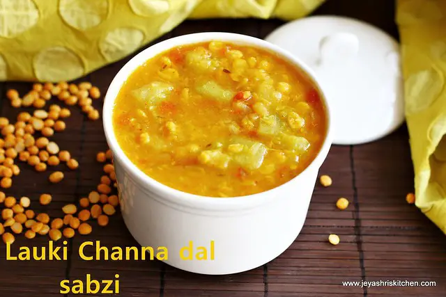 lauki channa dal