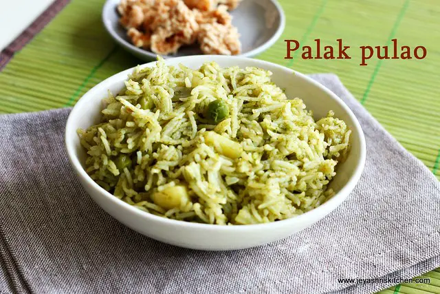spinach-pulao