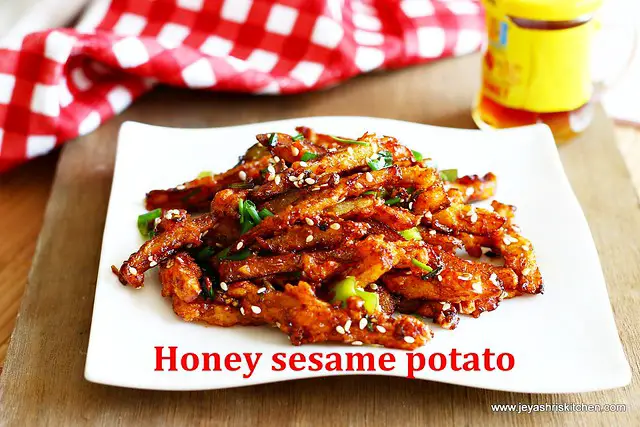 Honey-sesame-chilli-potato Honey-sesame-chilli-potato