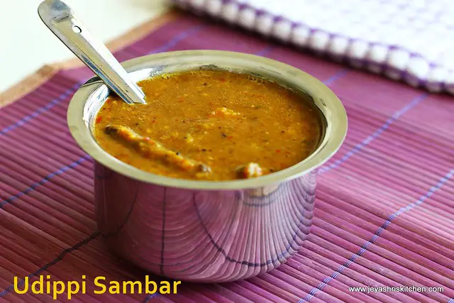 Udupi-style sambar Udippi style-sambar